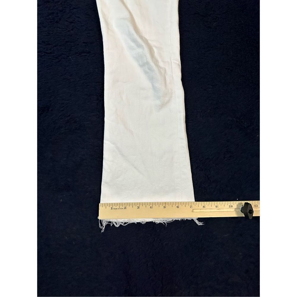 McGuire White Raw Hem Flared Jeans USA Made Sz Womens 26 BR - Picture 10 of 10